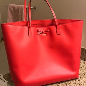 Vibrant Pink Kate Spade Leather Tote